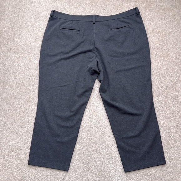 NWT Universal Standard High Rise Cigarette Skinny Charcoal Cropped Pants Size XL - Picture 3 of 8
